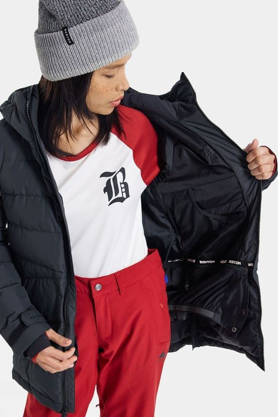 Burton Womens Loyil Down Ski Jacket True Black