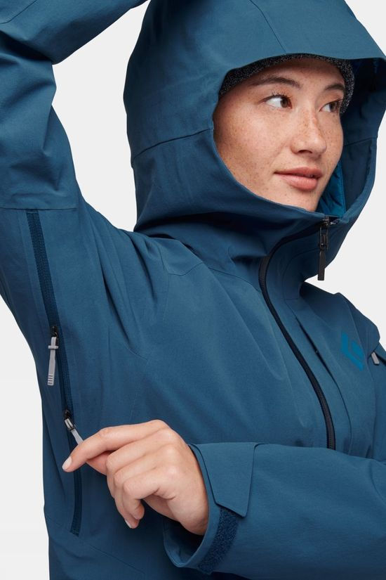 Black Diamond Womens Recon Stretch Insulated Shell Jacket Mid Blue