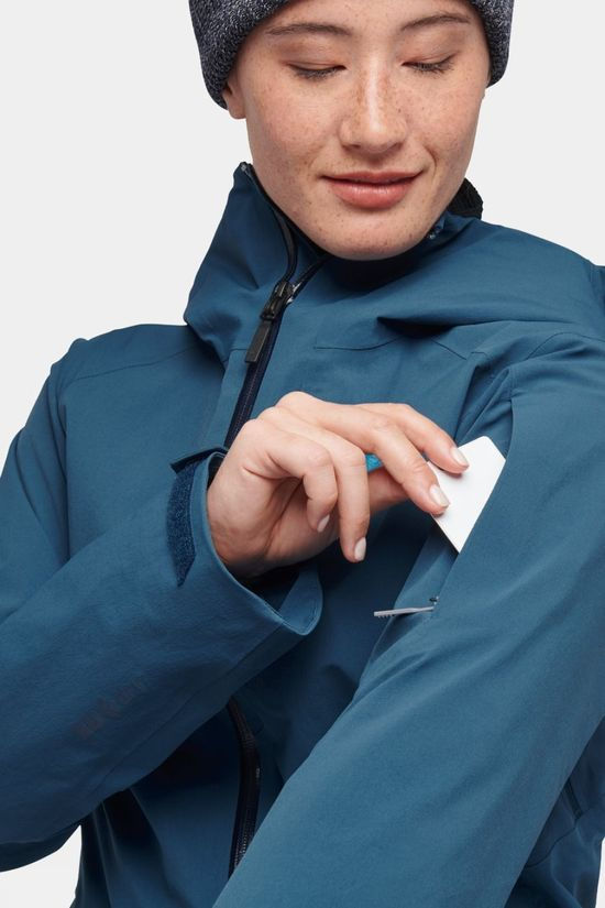 Black Diamond Womens Recon Stretch Insulated Shell Jacket Mid Blue
