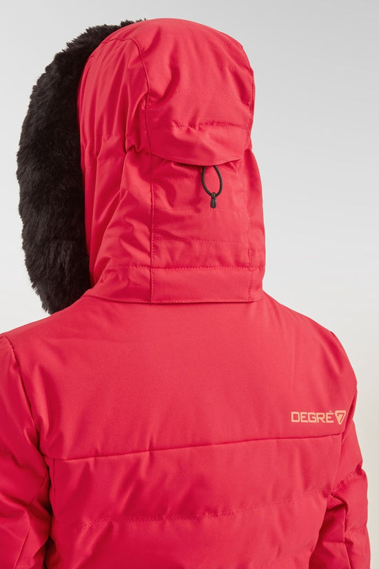 Degre 7 Womens Traqui Ski Jacket Cherry