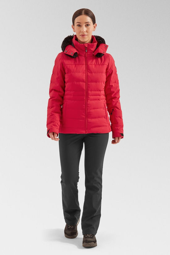 Degre 7 Womens Traqui Ski Jacket Cherry