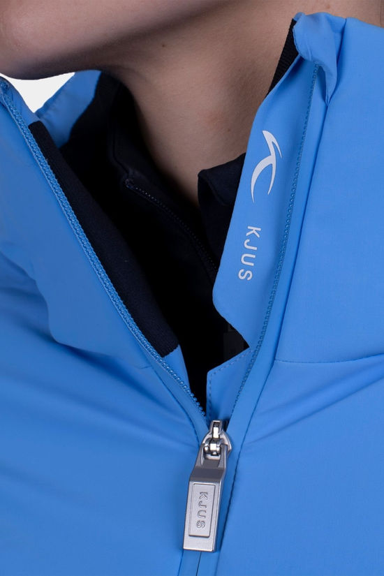Kjus Womens Momentum Ski Jacket  Blue Opal/White
