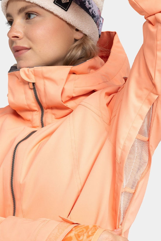Roxy Womens Meade Ski Jacket Peach Pink