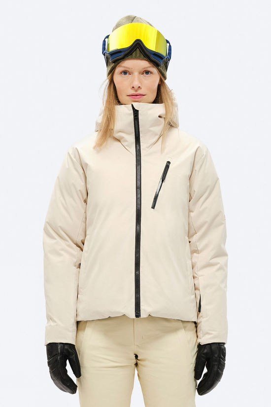 The Mountain Studio Womens D-5 Pertex Reversible Tecno Down Jacket Forest Green-Castle Wall