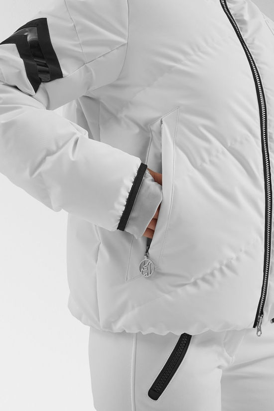 Toni Sailer Sports Womens Helena Stretch Ski Jacket Bright White
