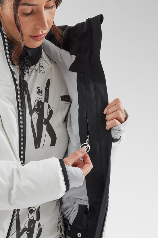 Toni Sailer Sports Womens Helena Stretch Ski Jacket Bright White