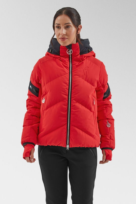 Toni Sailer Sports Womens Helena Stretch Ski Jacket Pink Red