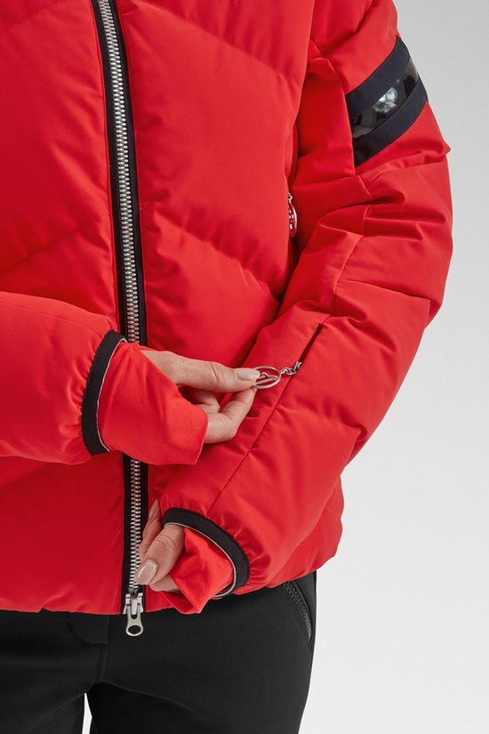 Toni Sailer Sports Womens Helena Stretch Ski Jacket Pink Red
