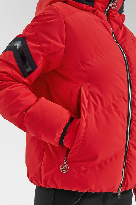 Toni Sailer Sports Womens Helena Stretch Ski Jacket Pink Red