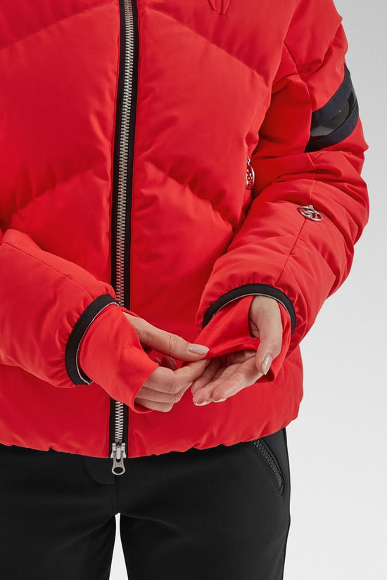 Toni Sailer Sports Womens Helena Stretch Ski Jacket Pink Red