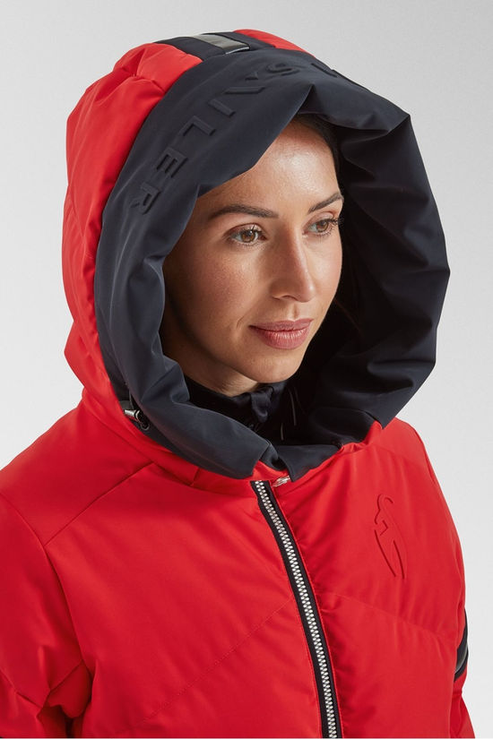 Toni Sailer Sports Womens Helena Stretch Ski Jacket Pink Red