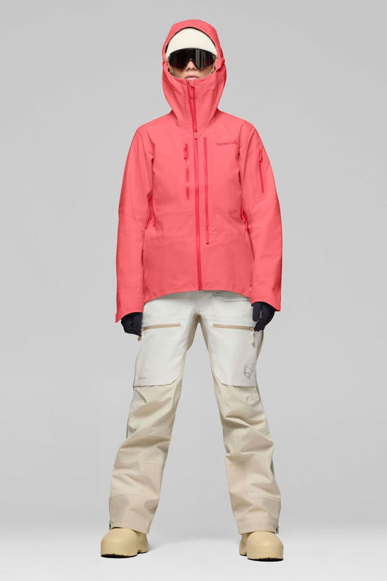 Norrona Womens Lofoten GTX PRO Jacket  Calypso Coral