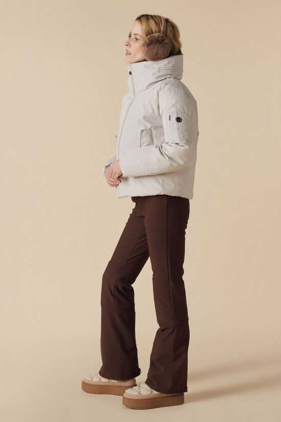 Poivre Blanc Womens Julie Ski Jacket Iridescent Mineral Grey