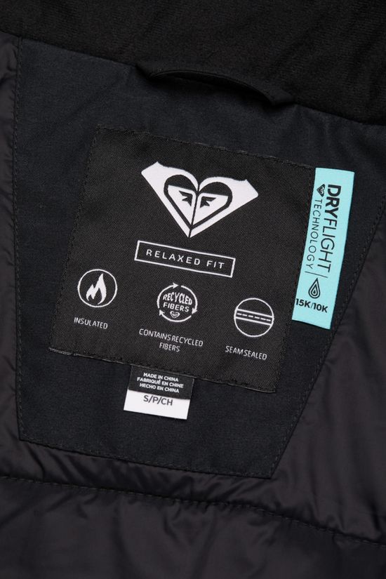 Roxy Womens 15K Glacial Grace Ski Jacket True Black