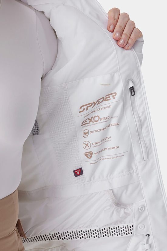Spyder Womens Titanian Ski Jacket White