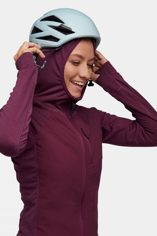 Black Diamond Womens Coefficient Lt Hybrid Hoody Jacket Purple