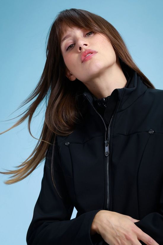 Poivre Blanc Womens Emily Micro Softshell Jacket Black