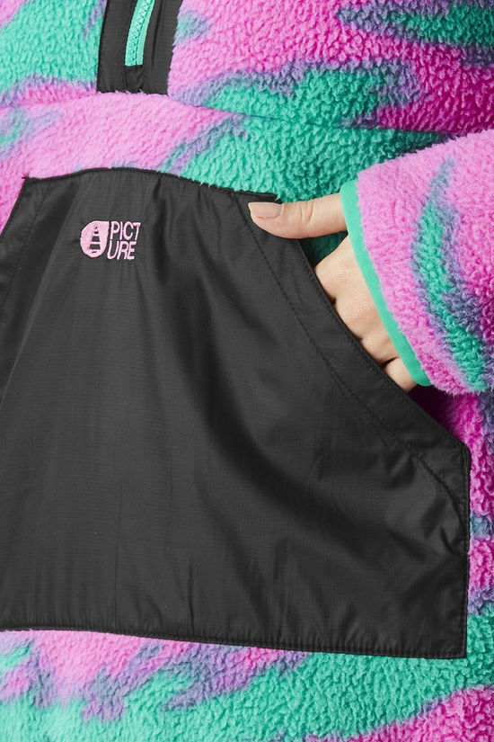Picture Womens Zelkova Quarter Zip Print Fleece Retro Bliss Print