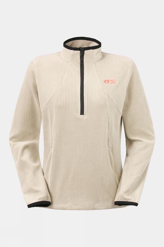 Picture Womens Weavy Quarter Zip Fleece  Pure Cashmere
