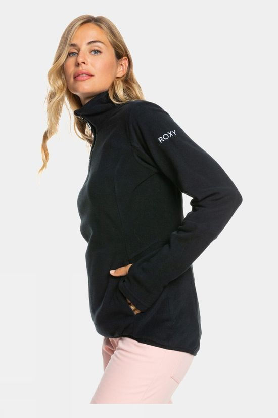 Roxy Womens Sayna Half-Zip Fleece Black