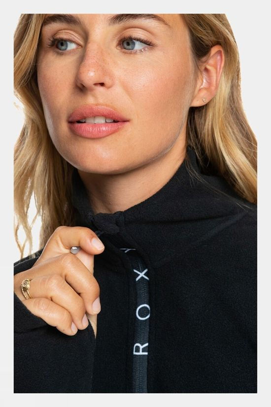 Roxy Womens Sayna Half-Zip Fleece Black