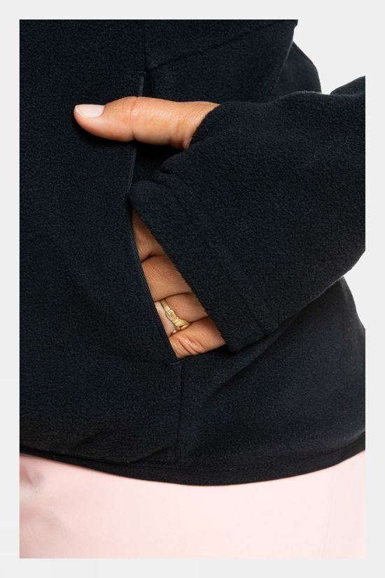 Roxy Womens Sayna Half-Zip Fleece Black