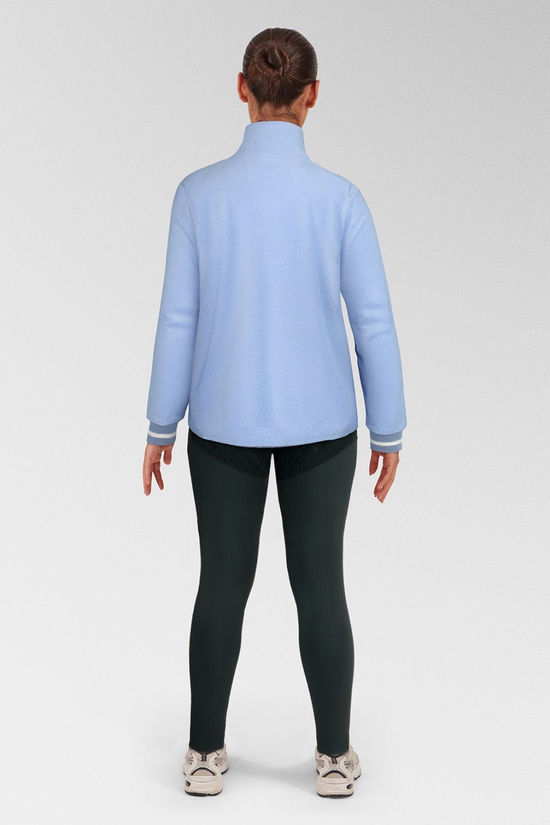 Kari Traa Womens Rothe Midlayer Half Zip Fleece Pastel Light Blue