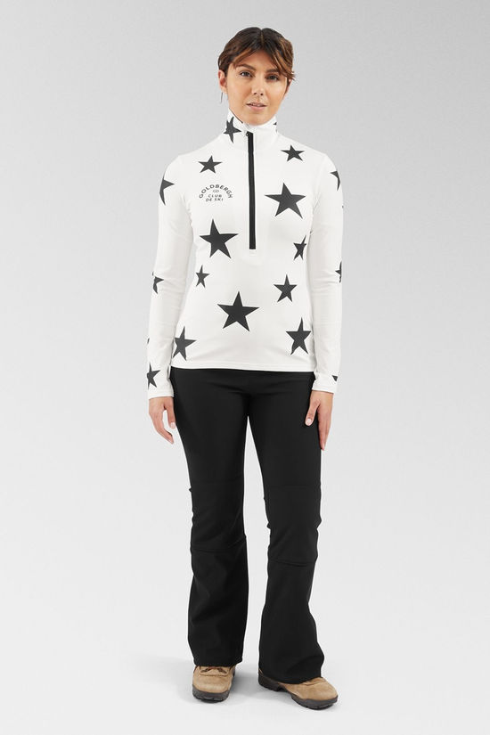Goldbergh Womens Galactique Ski Pully Top  White/Black