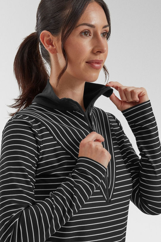 Toni Sailer Sports Womens Lotti Half Zip Top  Black
