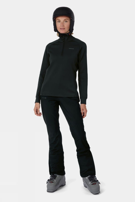 Ayacucho Womens Nouva Tech Quarter Zip Fleece Black