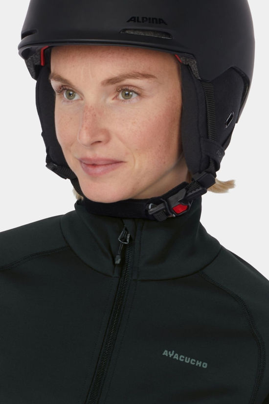Ayacucho Womens Nouva Tech Quarter Zip Fleece Black