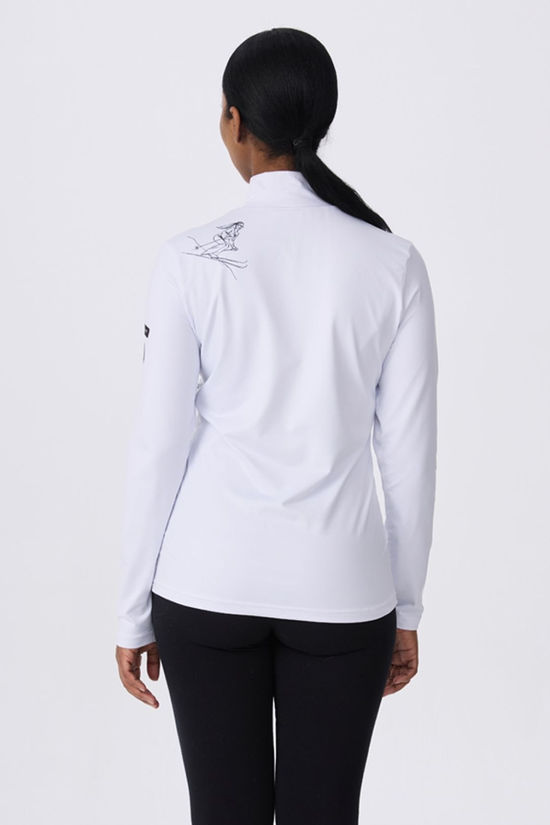 Krimson Klover Womens Sketch Girls Base Layer Top White/Black