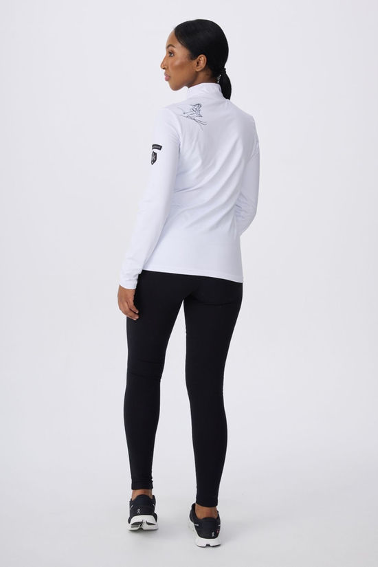 Krimson Klover Womens Sketch Girls Base Layer Top White/Black