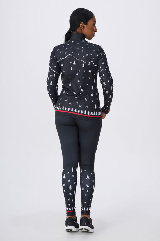 Krimson Klover Womens Winter Apres Base Layer Top  Black