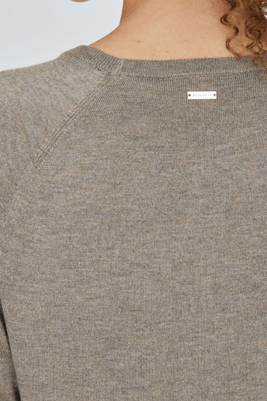 Athlecia Womens Athens Knitted Crew Neck Walnut