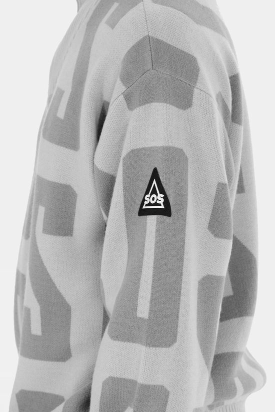 SOS Womens Verbier Windstopper Knitted Sweatshirt Harbour Mist