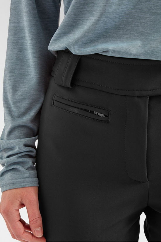 Poivre Blanc Womens Softshell Ski Pants - Short  Black