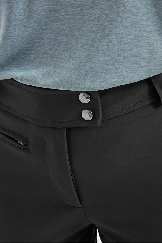 Poivre Blanc Womens Softshell Ski Pants - Short  Black