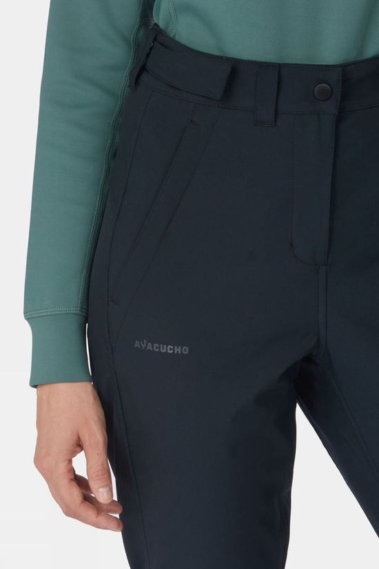Ayacucho Womens La Monta Softshell Ski Pants Black