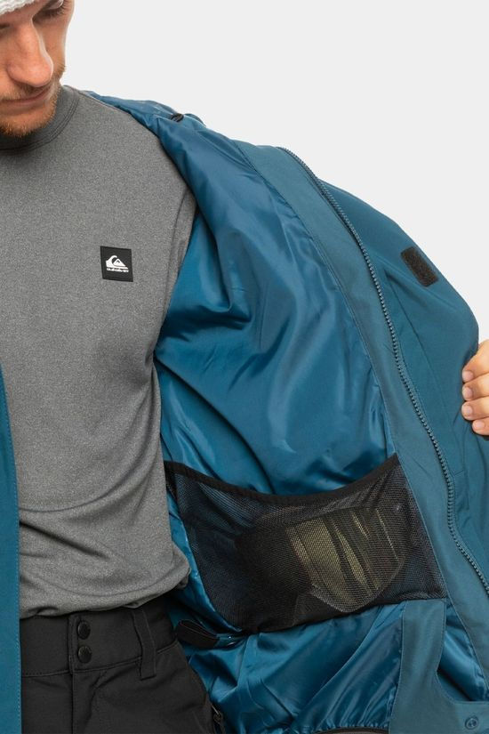 Quiksilver Mens Mission Solid Jacket Majolica Blue