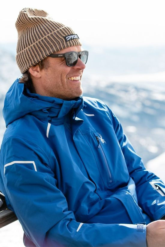 Spyder Mens Copper Ski Jacket Electric Blue
