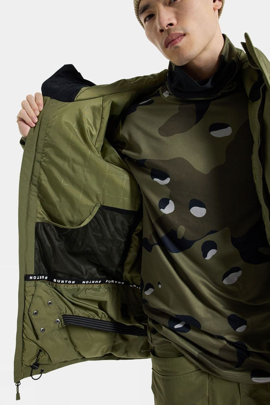 Burton Mens Covert 2.0 Snow Jacket Forest Moss