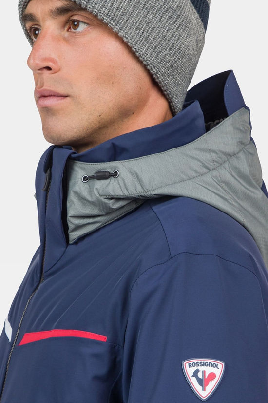 Rossignol Mens Strato Stripe Ski Jacket Dark Navy