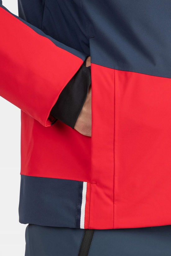 Rossignol Mens Summit Stripe Ski Jacket  Sports Red