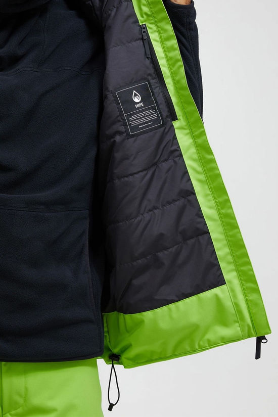 Peak Performance Mens Edge Insulated Ski Jacket Stand Out Green/Avid Beige