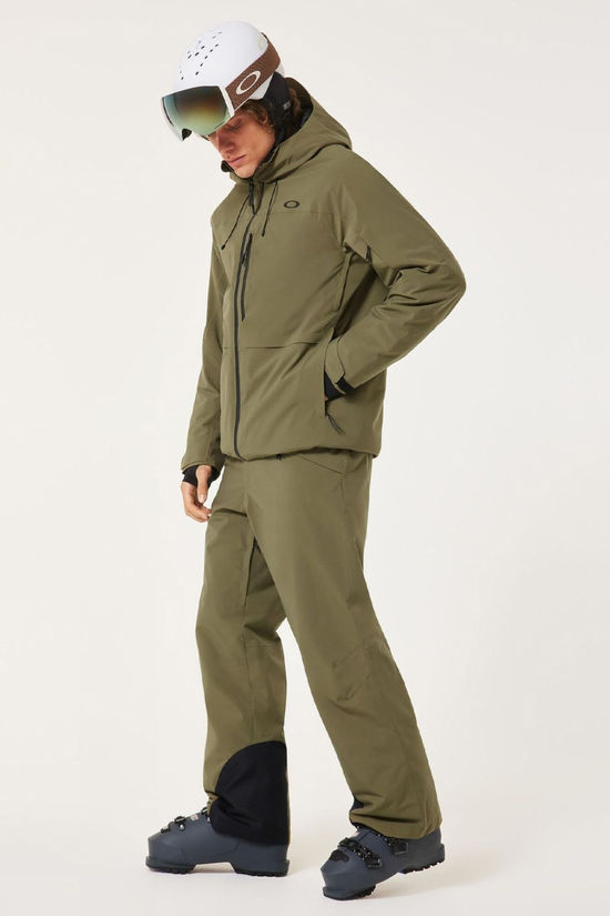 Oakley Mens Canopy Insulated Ski Jacket Army Green