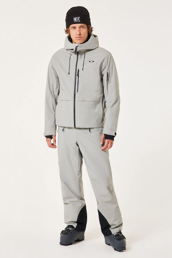 Oakley Mens Canopy Insulated Ski Jacket Cement