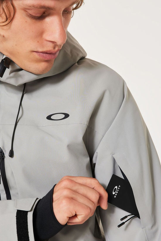 Oakley Mens Canopy Insulated Ski Jacket Cement
