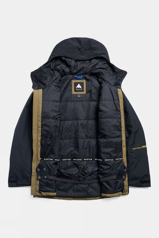 Burton Mens Reserve 2L Insulated Snow Jacket  True Black/Dried Moss