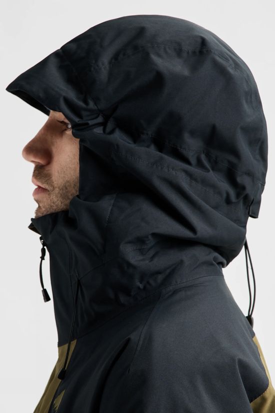 Burton Mens Reserve 2L Insulated Snow Jacket  True Black/Dried Moss